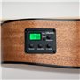 CASCHA Ukulélé Basse, U-Basse en acajou avec cordes Aquila Thundergut, micro, accordeur intégré et Gigbag