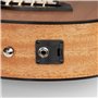CASCHA Ukulélé Basse, U-Basse en acajou avec cordes Aquila Thundergut, micro, accordeur intégré et Gigbag