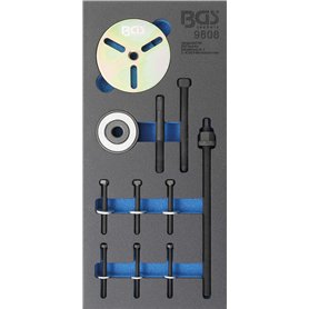 BGS 9808 | Insert de servante d'atelier 1/3 : Coffret de calage de poulie de vilebrequin | pour moteurs MINI Cooper W11