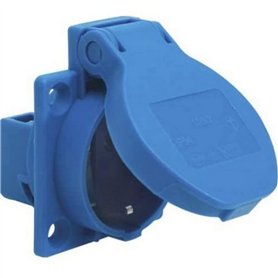 SIROX® Prises encastrées avec contact de protection IP 54 - Bleu - Alimentation électrique arrière
