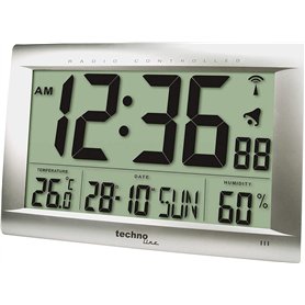Technoline WS8009 Horloge Radio- Pilotée Gris