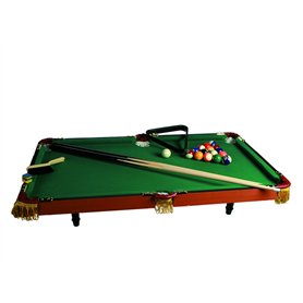 Générique Mini Billard Américain en Bois / Dimensions: 90 x 50 cm / avec 2 queues et Accessoires