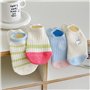 ThiCc Lot de 5 paires de chaussettes invisibles pour femme - Motif animal de dessin animé brodé - Avec talon en silicone antidér