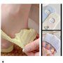 ThiCc Lot de 5 paires de chaussettes invisibles pour femme - Motif animal de dessin animé brodé - Avec talon en silicone antidér