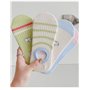 ThiCc Lot de 5 paires de chaussettes invisibles pour femme - Motif animal de dessin animé brodé - Avec talon en silicone antidér