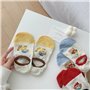ThiCc Lot de 5 paires de chaussettes invisibles pour femme - Motif chien de dessin animé mignon - Chaussettes avec talon en sili