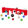 Moses 38064 Jeu de Billes Classique avec 26 Billes en Verre et Une Arche en Bois Multicolore