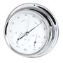 Barigo Station Météo thermomètre baromètre hygromètre chromé 120mm