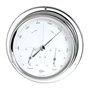 Barigo Station Météo thermomètre baromètre hygromètre chromé 120mm