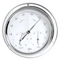 Barigo Station Météo thermomètre baromètre hygromètre chromé 120mm