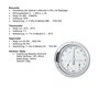 Barigo Station Météo thermomètre baromètre hygromètre chromé 120mm