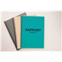CLAIREFONTAINE Pqt de 100 Couvertures reliure Text&Cover Cuir 270g A4 210x297 mm Bleu écolier