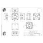 Boîte de dérivation FR 85x85x54mm membrane de perforation IP66 PS gris rouge éclairage de sécurité