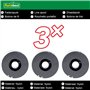 Lot de 3 bobines pour coupe-bordure - bobines de rechange FRT 450 A1, FRT 430/10, FRT 430, FRT 500/8 avec double fil automatique