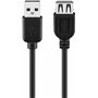 Wentronic Rallonge USB 2.0 Fiche A / Prise A 5 m Noir (Import Allemagne)