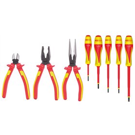 KS Tools 117.1105 Jeu de Pinces et Tournevis à Poignée bi-composants 1000 V