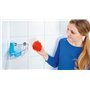 tesa® Baath Panier d'angle, métal chromé, adhésif, technologie sans percer