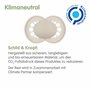 MAM Pure Lot de 2 tétines originales pour bébé en matériau durable et bio-renouvelable, avec boîte à tétines, 16 mois, ours/rena