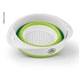 Camp4 Saladier Pliable 2 en 1 en Silicone avec passoire en Silicone Blanc/Citron