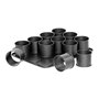 Zenker 7402 Plaque pâtisserie avec 12 mini moules ronds