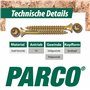 Ensemble de vis à tête fraisée PARCO 4900 - Pour aggloméré - Jaune - Tête Torx pour embout TX 890P109