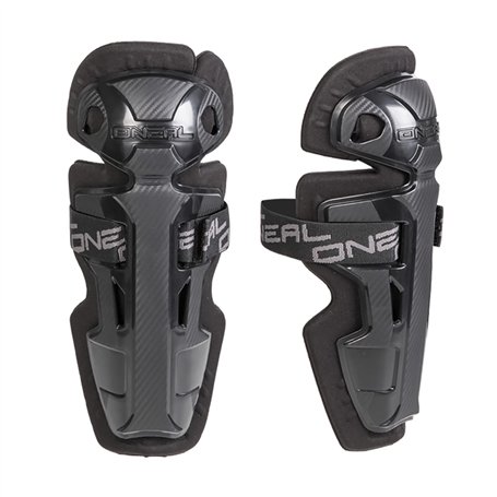 O'NEAL | Protection genoux & tibias | Enfants | Motocross VTT BMX MX MTB | Coques plastiques robustes | Pro II RL Carbon Look Kn