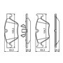 Bosch BP1027 - Plaquettes de Frein Avant pour Voiture - Qualité Bosch - Réduction du Bruit et de la Poussière - Certifié ECE-R90