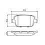 Bosch BP1119 - Plaquettes de Frein Arrière pour Voiture - Qualité Bosch - Réduction du Bruit et de la Poussière - Certifié ECE-R