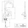 robinet avec cartouche céramique et rotation 360°