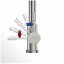 Robinetterie Villeroy & Boch Umbrella, haute pression, robinet avec cartouche céramique et rotation 360°, robinetterie économiqu