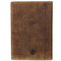 Greenburry Vintage Porte-cartes pour pièce d'identité motif sanglier cuir 12 cm