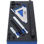 BGS 74364 | Insert de servante d’atelier 1/3 : outil de séparation de carter | pour transmissions de VAG DSG (0AM)
