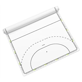 Taktifol Ballon de handball – tactique Feuilles pour entraîneurs – enroulable avec 25 feuilles