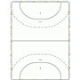 Taktifol Ballon de handball – tactique Feuilles pour entraîneurs – enroulable avec 25 feuilles
