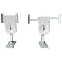 2 Supports muraux pour Haut-parleurs - capacité de Charge jusqu'à 12 kg - Support pour Haut-parleurs Audio - orientable pivotant