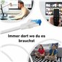 BIGtec cable ethernet 10 pièces - 0,15m CAT 7 cable rj45 15 centimètre LAN câble internet gigabit CAT7 Câble réseau blanc