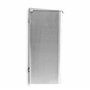 Relaxdays Boîte aux lettres murale en Inox avec porte en verre opal motif enveloppe 30,5 x 35,5 x 14 cm, gris argenté