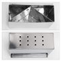 Relaxdays Égouttoir à Vaisselle en acier inoxydable chromé avec bac de récupération d'eau et porte couverts 33 x 48 x 12 cm pani