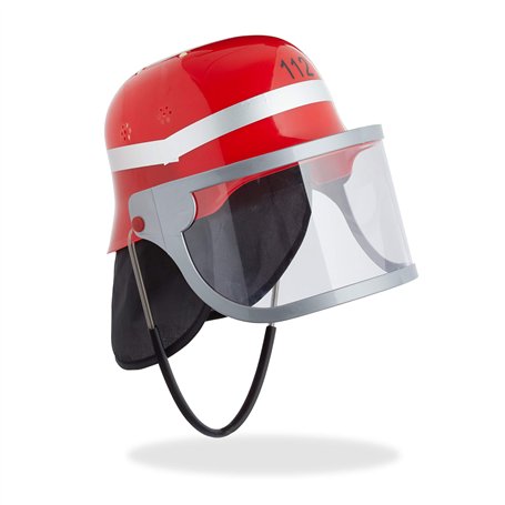 Relaxdays 10029922 Casque de Pompier pour Enfant