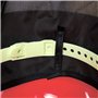 Relaxdays 10029922 Casque de Pompier pour Enfant, avec Visière, Protection nuque & Sangle pour Menton, Déguisement, Rouge 1 élém