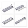 Relaxdays Distributeur film alimentaire, lot de 2, pour papier aluminium et cellophane, fenêtre de visualisation, gris