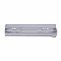 Relaxdays Distributeur film alimentaire, lot de 2, pour papier aluminium et cellophane, fenêtre de visualisation, gris