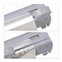 Relaxdays Distributeur film alimentaire, lot de 2, pour papier aluminium et cellophane, fenêtre de visualisation, gris