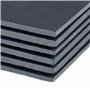 Relaxdays Plat de Service, lot 6, rectangulaire, pour Servir Fromage/sushis/Desserts, 26 x 16 cm, Noir