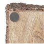 Relaxdays 3X Plateaux de Service, décoratifs, Dimensions différentes, en Bois de manguier, 2 poignées chacun, Natures