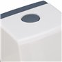 Relaxdays Distributeur de Savon Mural, Lot de 2, Porte-Savon Liquide avec Pompe, HLP : env. 19x8x8 cm, Blanc/Gris
