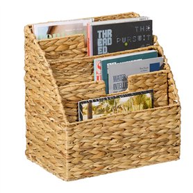 Relaxdays Porte-revues en Jacinthe d'eau
