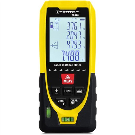 TROTEC Télémètre Laser TD120 Mesures de Distance portée 120 m
