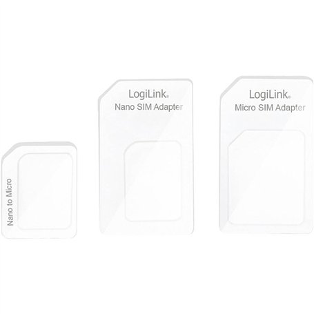 LogiLink AA0047 Adaptateur Sim Card Blanc
