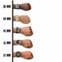 Diesel Montre pour homme Mr. Daddy 2.0, mouvement chronographe, boîtier en acier inoxydable de 57 mm avec bracelet en acier inox